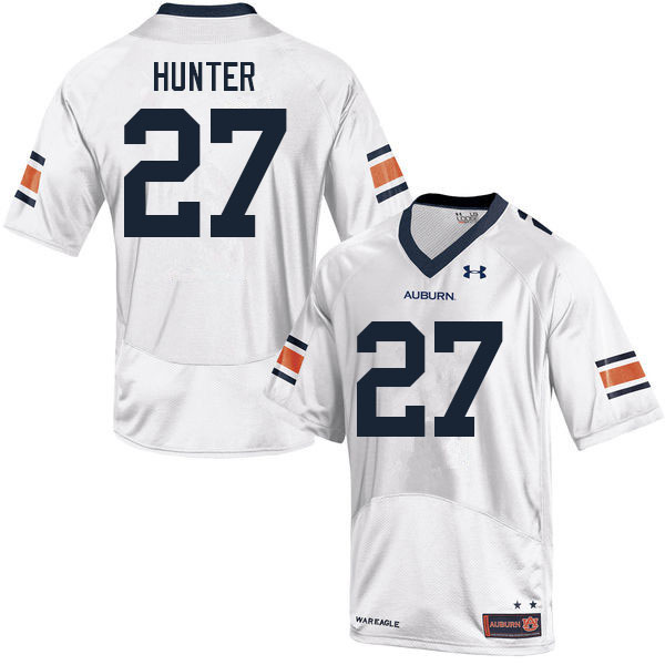Men's Auburn Tigers #27 Jarquez Hunter White 2021 College Stitched Football Jersey